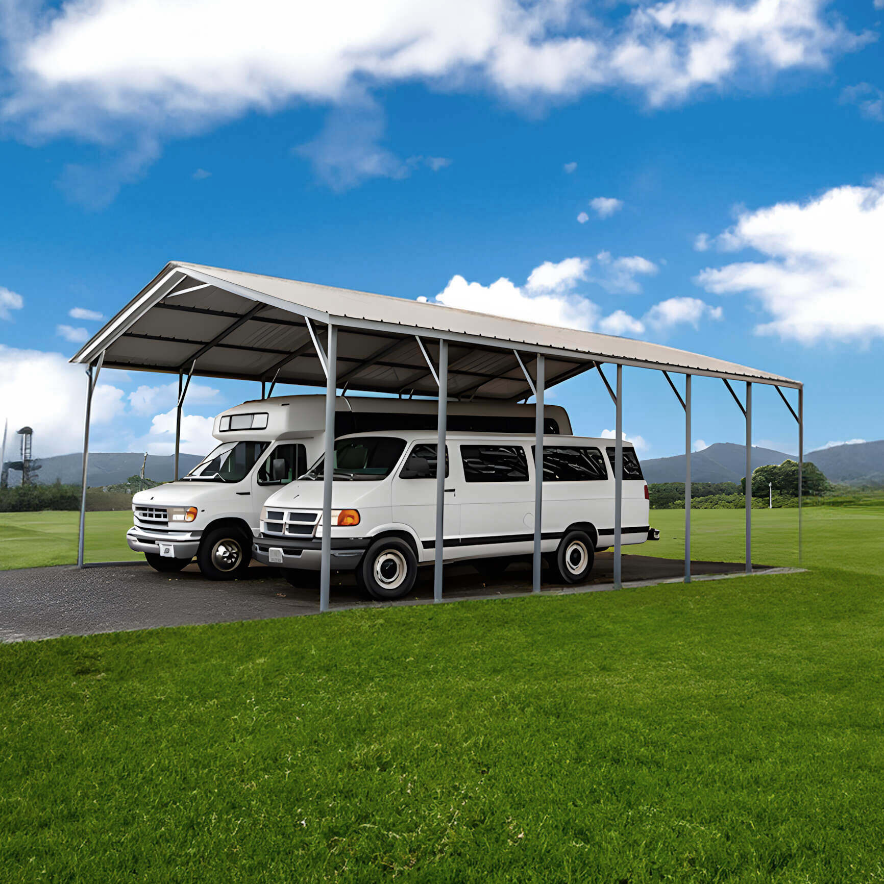 Vertical-Roof Carports