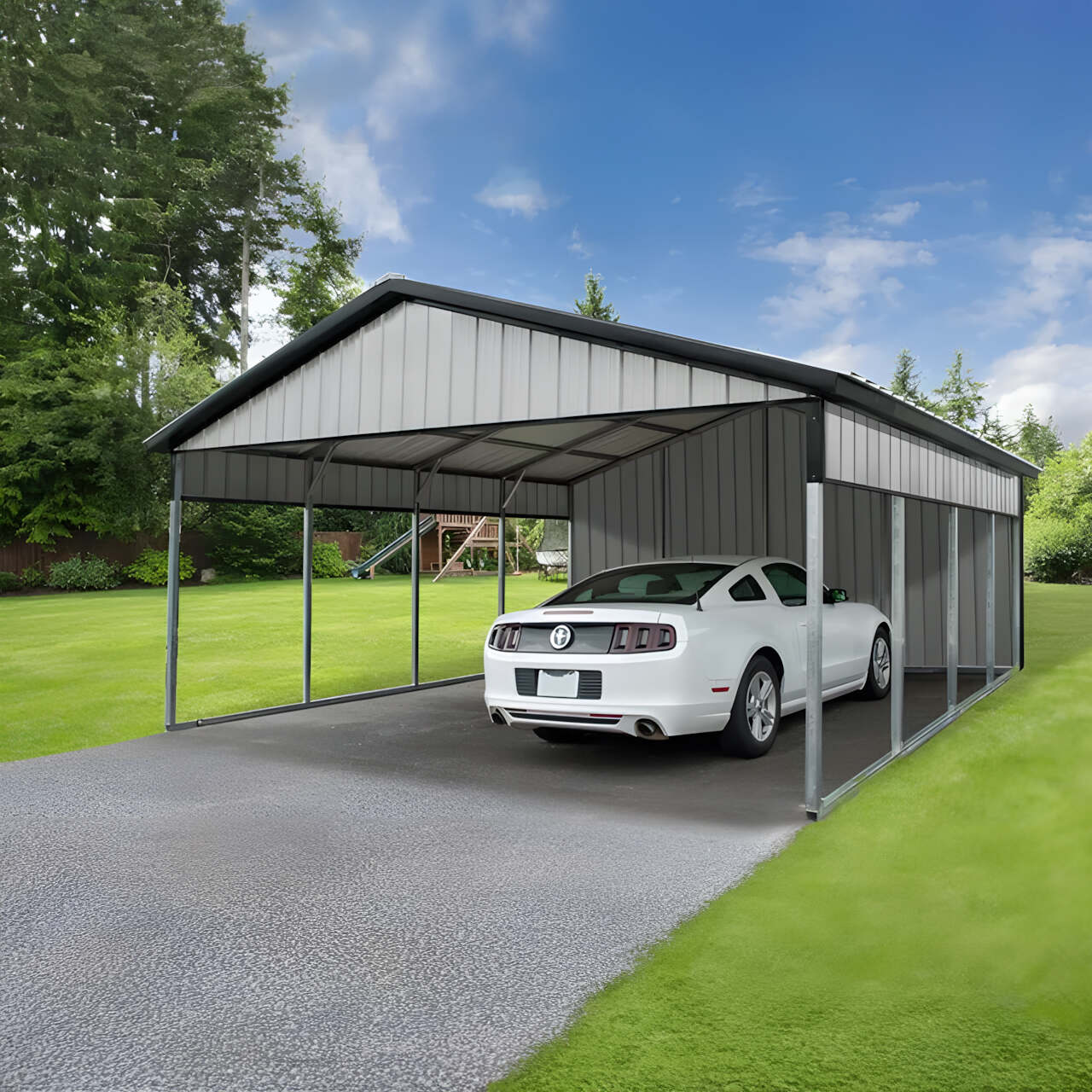 Boxed-Eave Carports