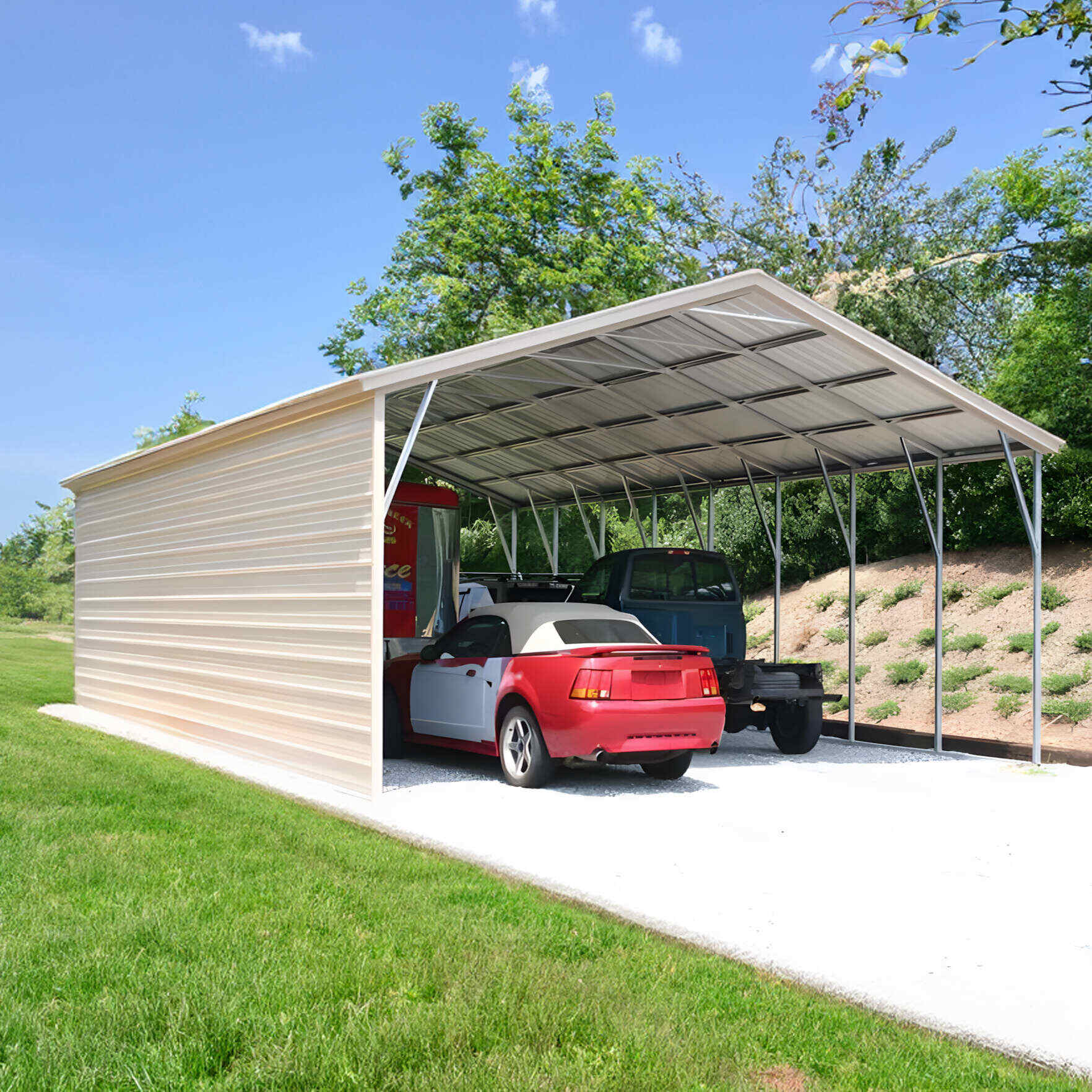 Vertical-Roof Carports